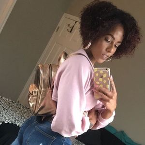 Rose gold mini back pack